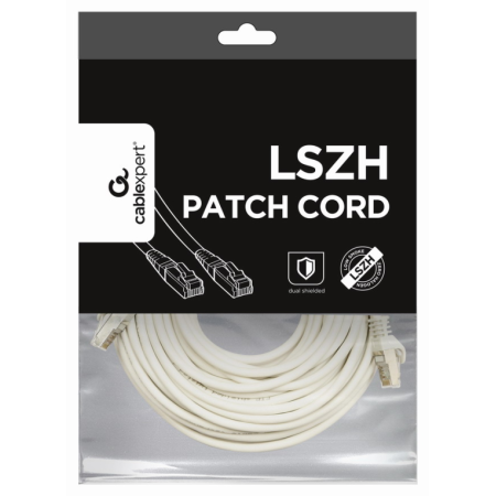 Gembird PP6A-LSZHCU-W-10M cable de red Blanco Cat6a S/FTP (S-STP)
