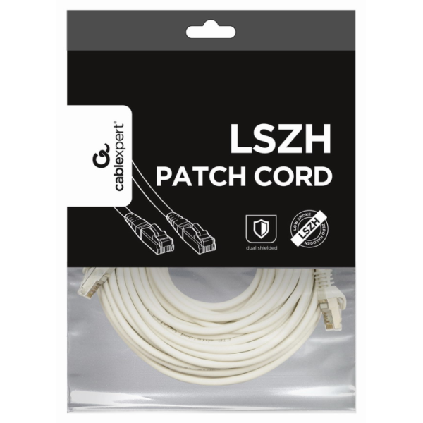 Gembird PP6A-LSZHCU-W-10M cable de red Blanco Cat6a S/FTP (S-STP)
