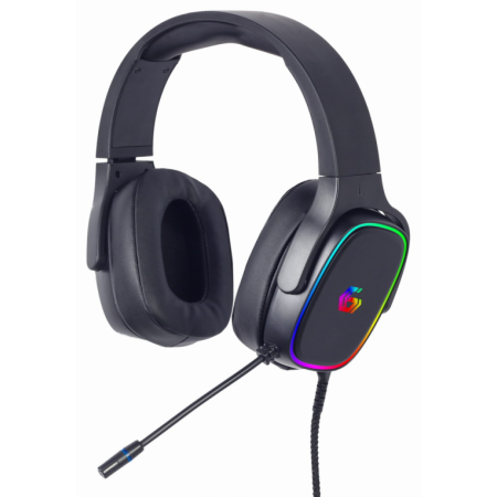 Gembird GHS-SANPO-S300 auricular y casco Auriculares Alámbrico Diadema Juego USB tipo A Negro