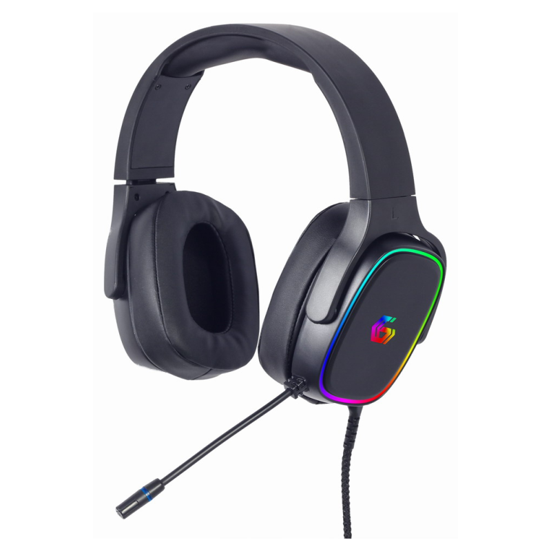 Gembird GHS-SANPO-S300 auricular y casco Auriculares Alámbrico Diadema Juego USB tipo A Negro