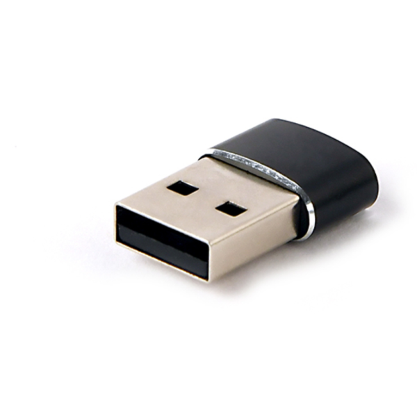 Gembird A-USB2-AMCF-02 cambiador de género para cable USB A USB C Negro