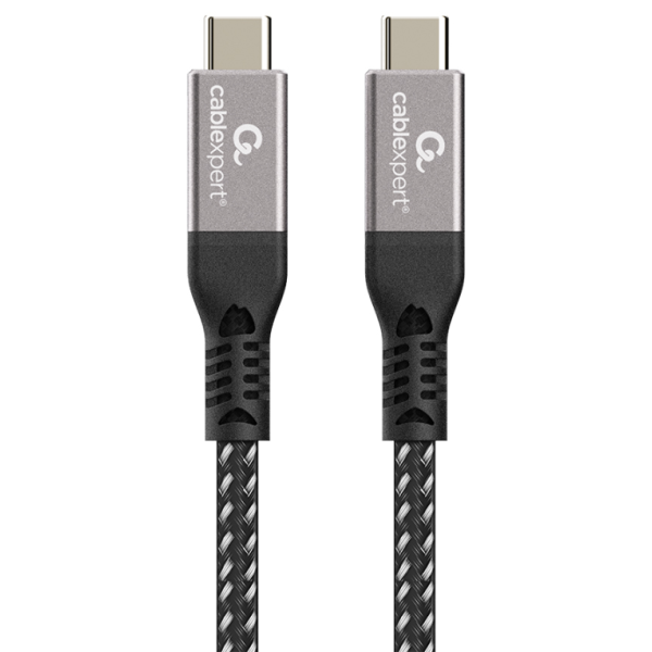 Gembird CCBP-USB4-CMCM240-1.5M cable USB USB4 Gen 3x2 1,5 m USB C Negro, Plata