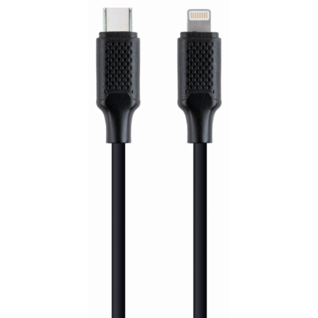 Gembird CC-USB2-CM8PM-1.5M cable de conector Lightning 1,5 m Negro