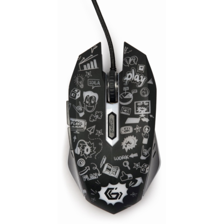 Gembird MUS-6B-GRAFIX-01 ratón Oficina mano derecha USB tipo A Óptico 3600 DPI