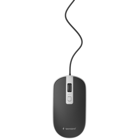 Gembird MUS-4B-06-BS ratón Oficina Ambidextro USB tipo A Óptico 1200 DPI