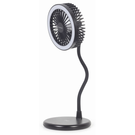 Gembird TA-WPC10-LEDFAN-01 ventilador Negro