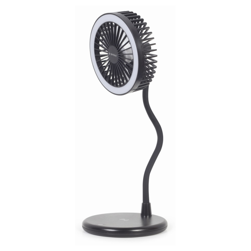 Gembird TA-WPC10-LEDFAN-01 ventilador Negro