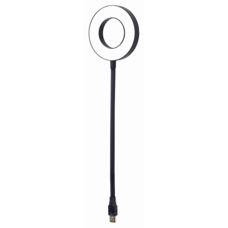 Gembird NL-LEDRING-01 aparato USB Negro, Blanco Lámpara