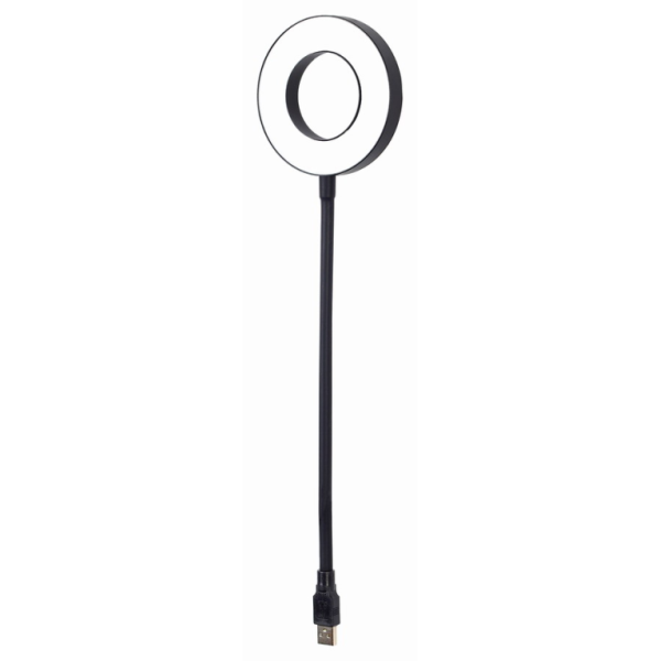 Gembird NL-LEDRING-01 aparato USB Negro, Blanco Lámpara