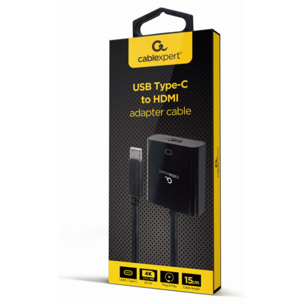 Gembird A-CM-HDMIF-04 Adaptador gráfico USB Negro