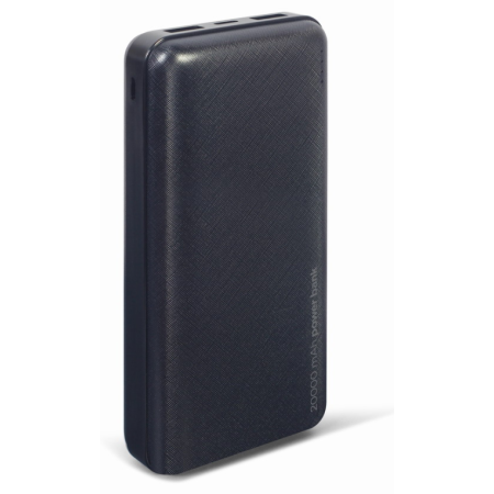 Gembird PB20-02 batería externa Polímero de litio 20000 mAh Negro