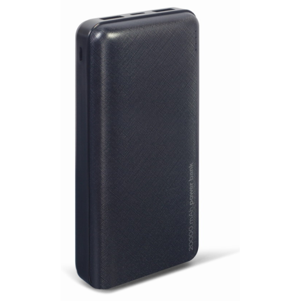 Gembird PB20-02 batería externa Polímero de litio 20000 mAh Negro