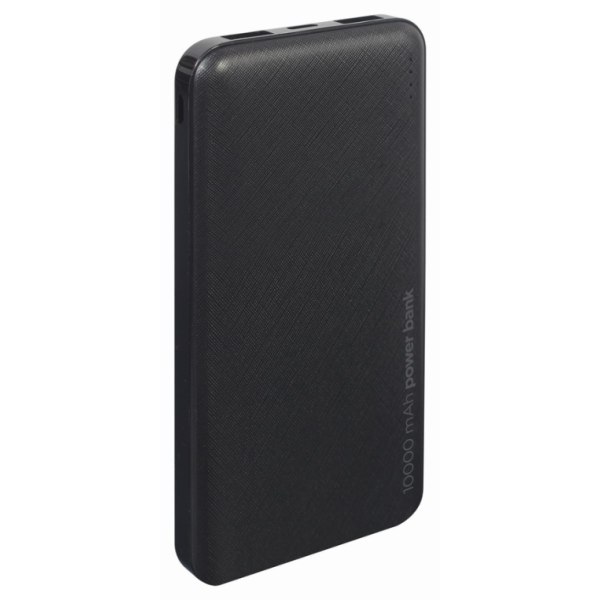 Gembird PB10-02 batería externa Polímero de litio 10000 mAh Negro