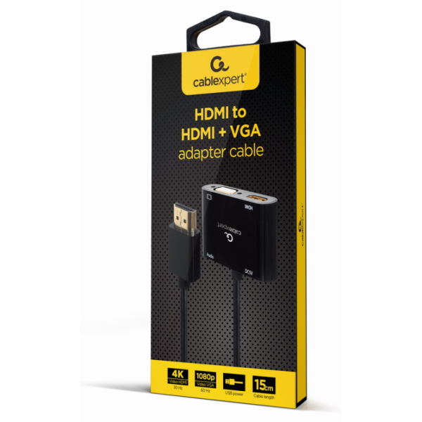 Gembird A-HDMIM-HDMIFVGAF-01 tarjeta y adaptador de interfaz HDMI, VGA