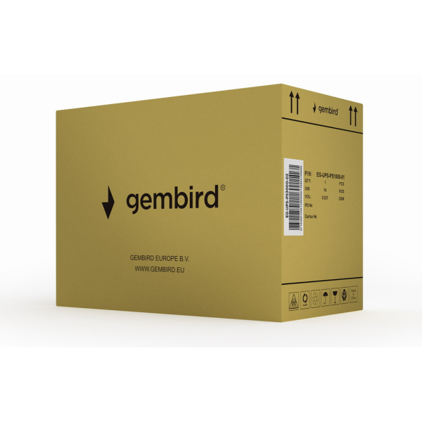 Gembird EG-UPS-PS3000-02 sistema de alimentación ininterrumpida (UPS) Línea interactiva 3 kVA 2400 W 6 salidas AC