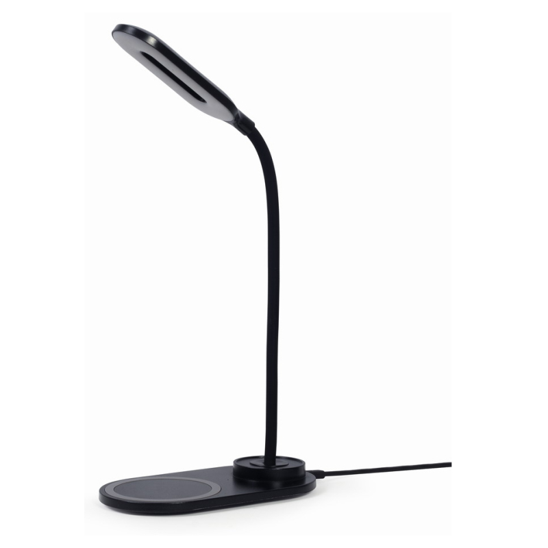 Gembird TA-WPC10-LED-01 cargador de dispositivo móvil Smartphone Negro CC Cargador inalámbrico Interior