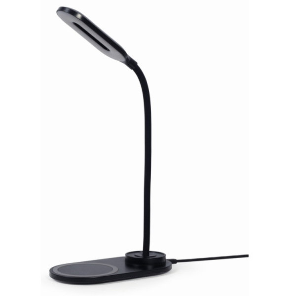 Gembird TA-WPC10-LED-01 cargador de dispositivo móvil Smartphone Negro CC Cargador inalámbrico Interior