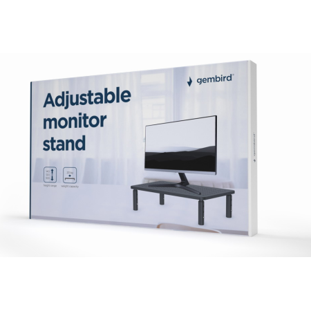Gembird MS-TABLE-01 soporte para monitor Escritorio Negro