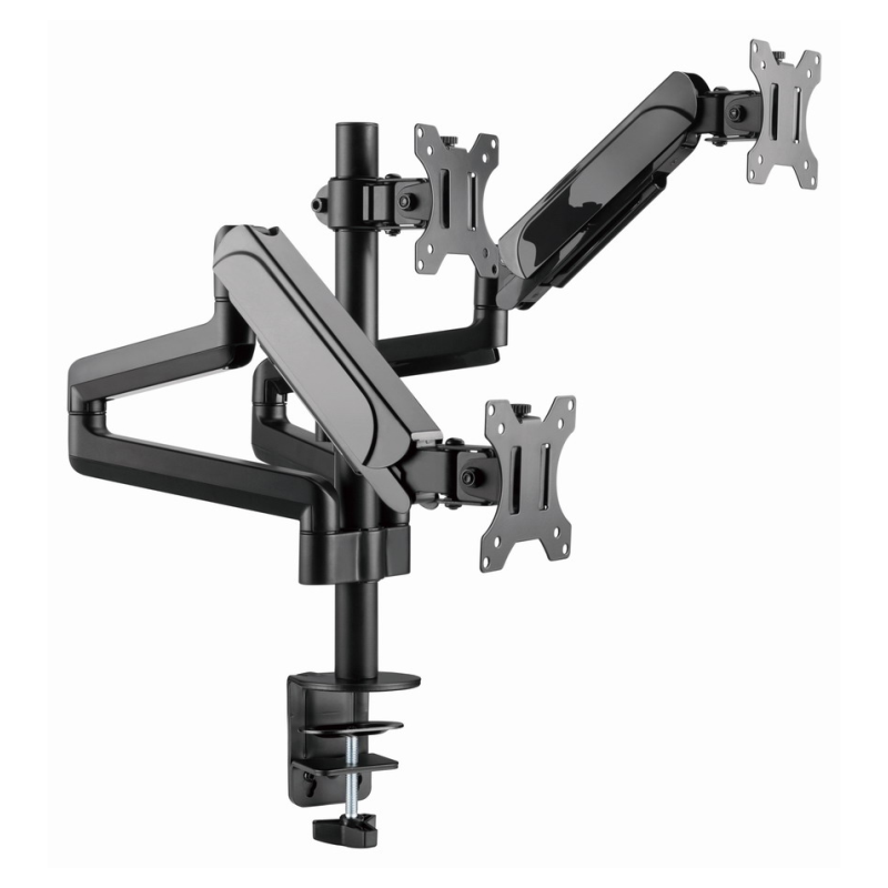 Gembird MA-DA3-01 soporte para monitor 68,6 cm (27″) Escritorio Negro