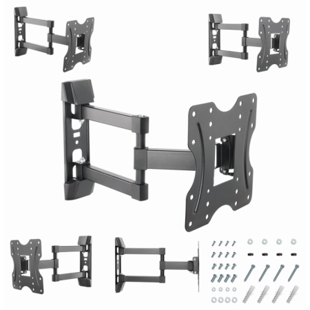 Gembird WM-42ST-02 soporte para TV 106,7 cm (42″) Negro