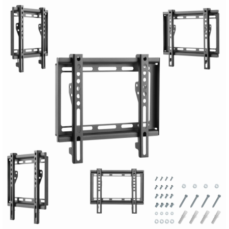 Gembird WM-42F-04 soporte para TV 106,7 cm (42″) Negro