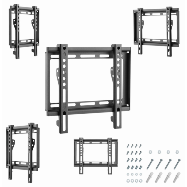Gembird WM-42F-04 soporte para TV 106,7 cm (42″) Negro