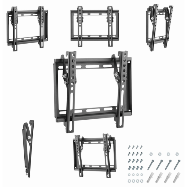 Gembird WM-42T-04 soporte para TV 106,7 cm (42″) Negro