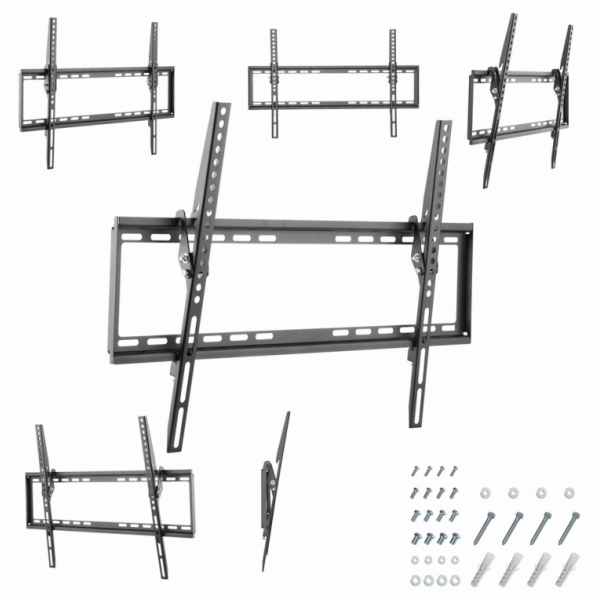 Gembird WM-70T-03 soporte para TV 177,8 cm (70″) Negro