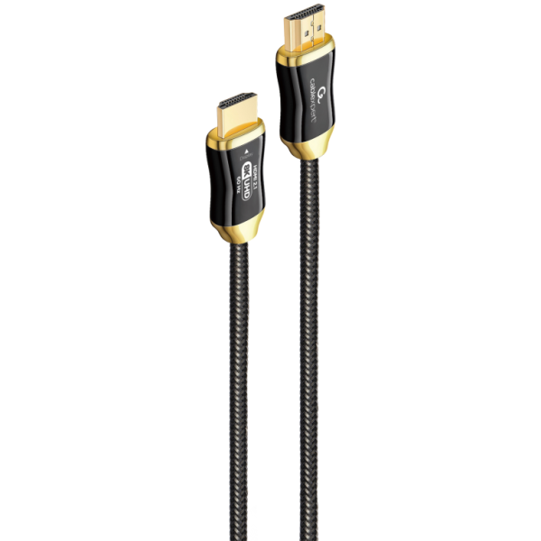 Gembird CCBP-HDMI8K-AOC-5M cable HDMI HDMI tipo A (Estándar) Negro, Oro