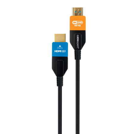 Gembird CC-HDMI8K-AOC-30M cable HDMI HDMI tipo A (Estándar) Negro, Azul, Naranja