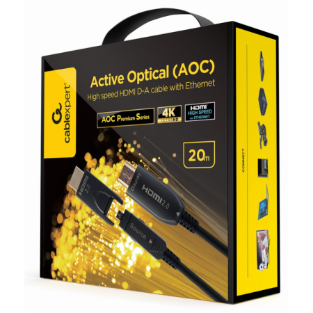 Gembird CCAP-HDMIDD-AOC-30M cable HDMI HDMI Type-A/HDMI Type-D Negro