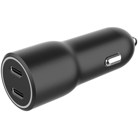 Gembird TA-UC-C2PD40-CAR-01 cargador de dispositivo móvil Universal Negro Encendedor de cigarrillos Carga rápida Auto