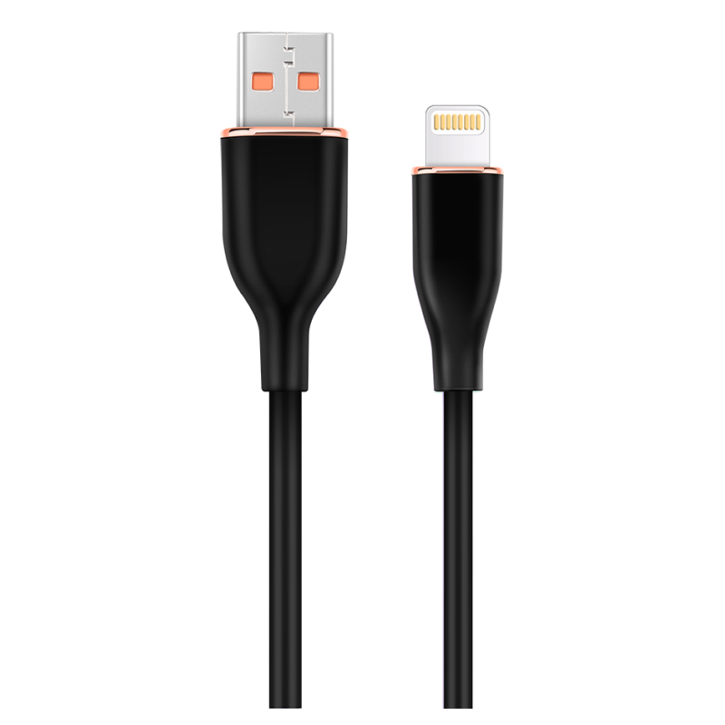 Gembird GMB Audio CC-USB2S-AM8PM-1.5M-BK cable de conector Lightning 1,5 m Negro