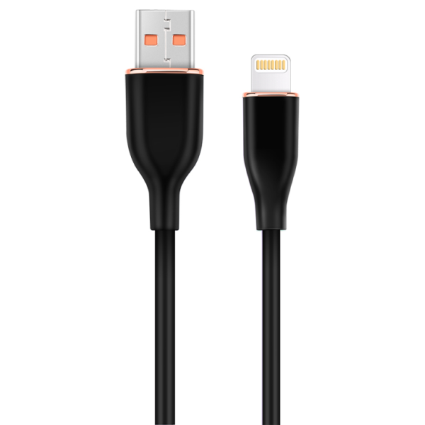 Gembird GMB Audio CC-USB2S-AM8PM-1.5M-BK cable de conector Lightning 1,5 m Negro