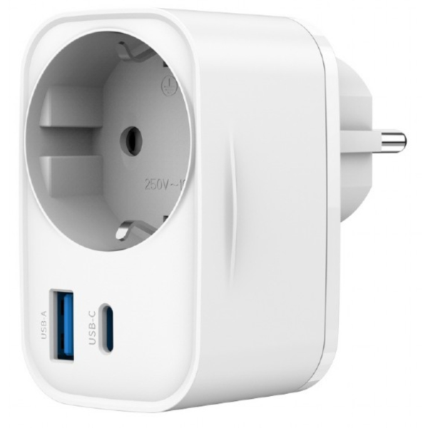 Gembird TA-ACPDQC20-01-W cargador de dispositivo móvil Universal Blanco Corriente alterna Carga rápida Interior