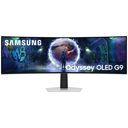Samsung G93SD pantalla para PC 124,5 cm (49″) 5120 x 1440 Pixeles Dual QHD OLED Plata