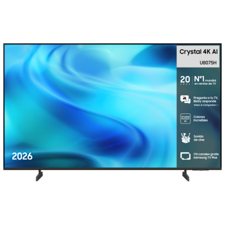 Samsung TV 43″ Crystal 4K AI U8075H 4K Vision AI Smart TV (2026)
