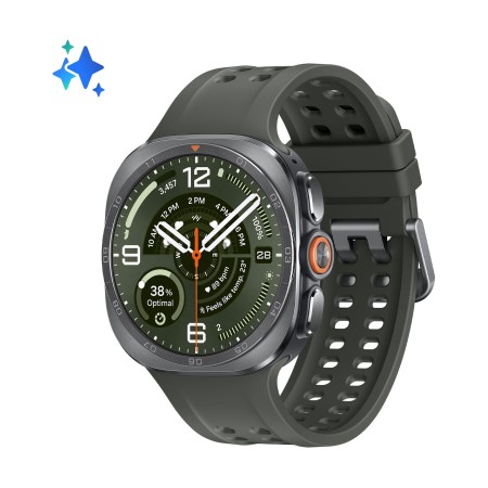 Samsung Galaxy Watch Ultra2 47mm LTE Plateado Titanio (Titanium Silver) y Correa Marine Band Oliva L715