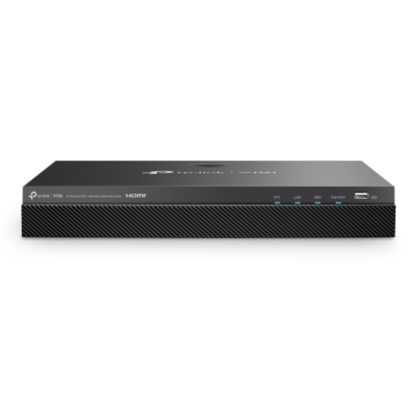 TP-Link VIGI NVR2008H-8MP Grabadore de vídeo en red (NVR) Negro