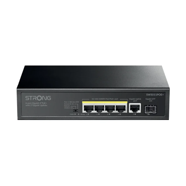 STRONG SWITCH 4 POE CON ENLACES ASCENDENTES 2 GIGABIT