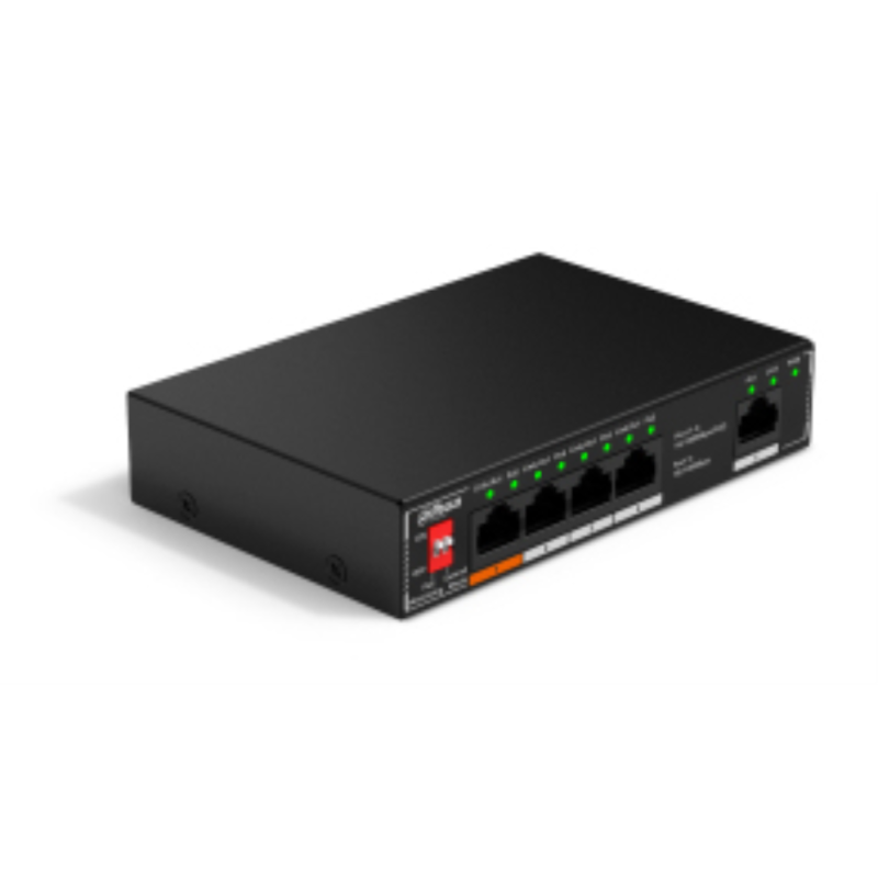 Dahua Technology PoE DH-SF1005 switch No administrado L2 Fast Ethernet (10/100) Energía sobre Ethernet (PoE) Montaje en pared/es