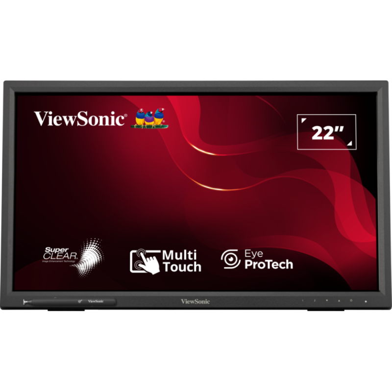 Viewsonic TD2223-2 pantalla para PC 55,9 cm (22″) 1920 x 1080 Pixeles Full HD LCD Pantalla táctil Negro