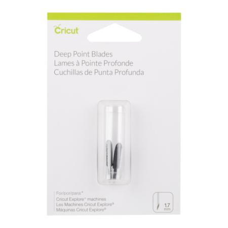 Cricut PC2003535 Set de 2 Lames Coupe Profonde, Plastique, Multicolore, 12 x 8 x 2 cm