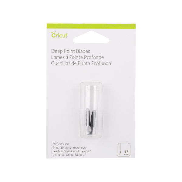 Cricut PC2003535 Set de 2 Lames Coupe Profonde, Plastique, Multicolore, 12 x 8 x 2 cm