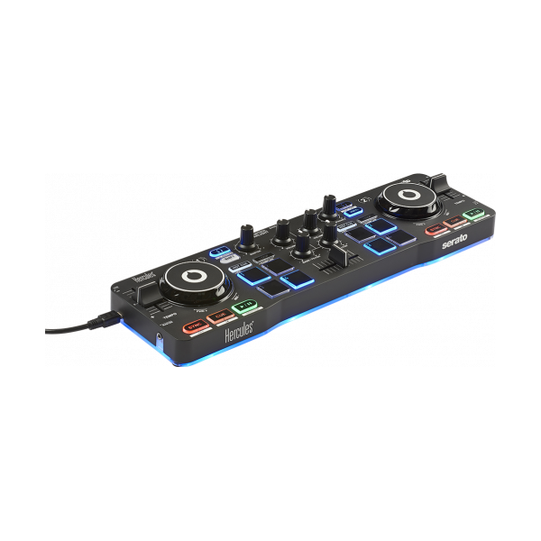 Hercules Starlight Mesa de mezclas con opción de realizar scratch conectando un CDJ 2 canales Negro