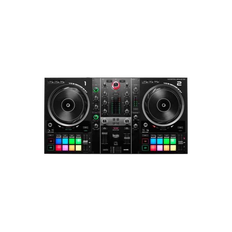 Hercules Inpulse 500 DVS (Sistema de vinilo digital) para scratch digital Negro