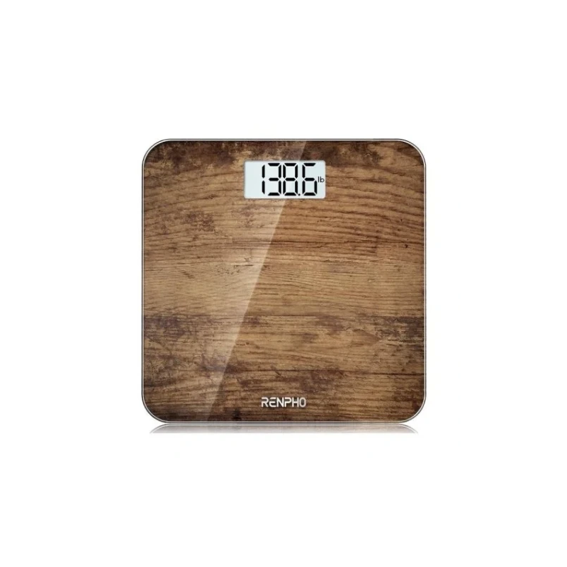 RENPHO CORE 1S - BODY WEIGHT SCALE - LARGE SCREEN - 3AAA - 10.2X10.2X0.87INCH - BROWN