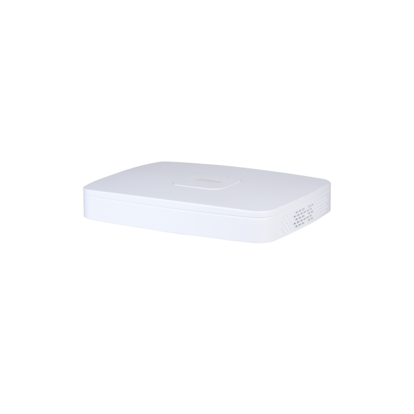(DHI-NVR2108-8P-4KS3) DAHUA GRABADOR IP 8 CANALES POE 1HDD 4K CON INTELIGENCIA ARTIFICAL SMART 1U LITE BLANCO