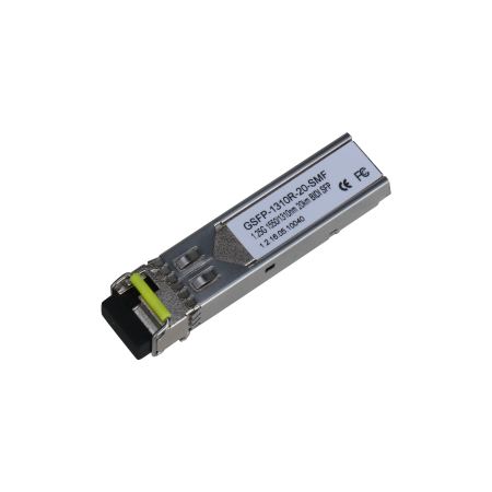 (GSFP-1310R-20-SMF) DAHUA MÓDULO ÓPTICO GIGABIT TRANSCEPTOR DE FIBRA SFP MONOMODO SM LC 1GBPS ENVÍO 1550NM RECEPCIÓN 1310NM HAST