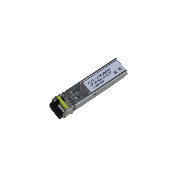 (GSFP-1310R-20-SMF) DAHUA MÓDULO ÓPTICO GIGABIT TRANSCEPTOR DE FIBRA SFP MONOMODO SM LC 1GBPS ENVÍO 1550NM RECEPCIÓN 1310NM HAST